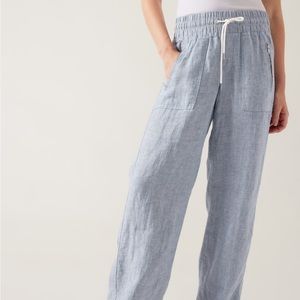 Athleta Cabo Linen Wide Leg Pant